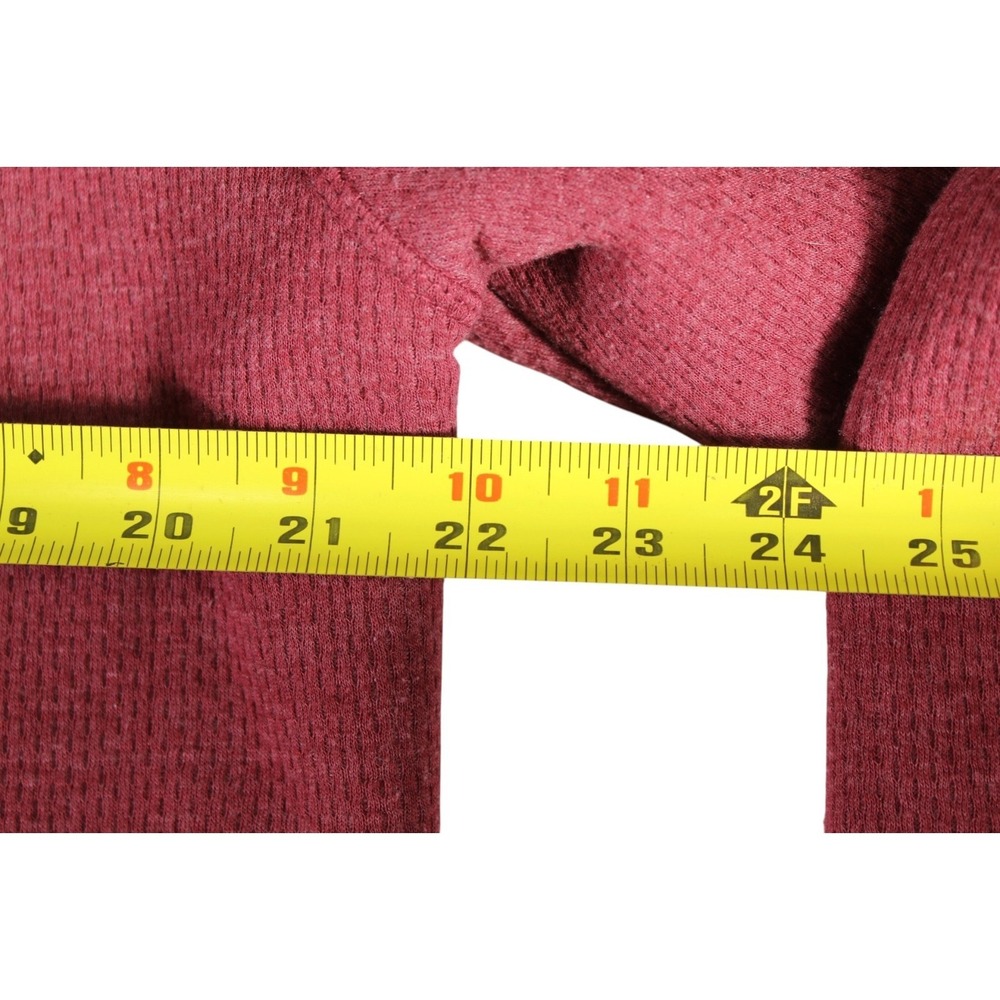Coleman Henley Sweatshirt Mens Large Maroon Cotton Sherpa Lined Winter Outdoor - Picture 8 of 10